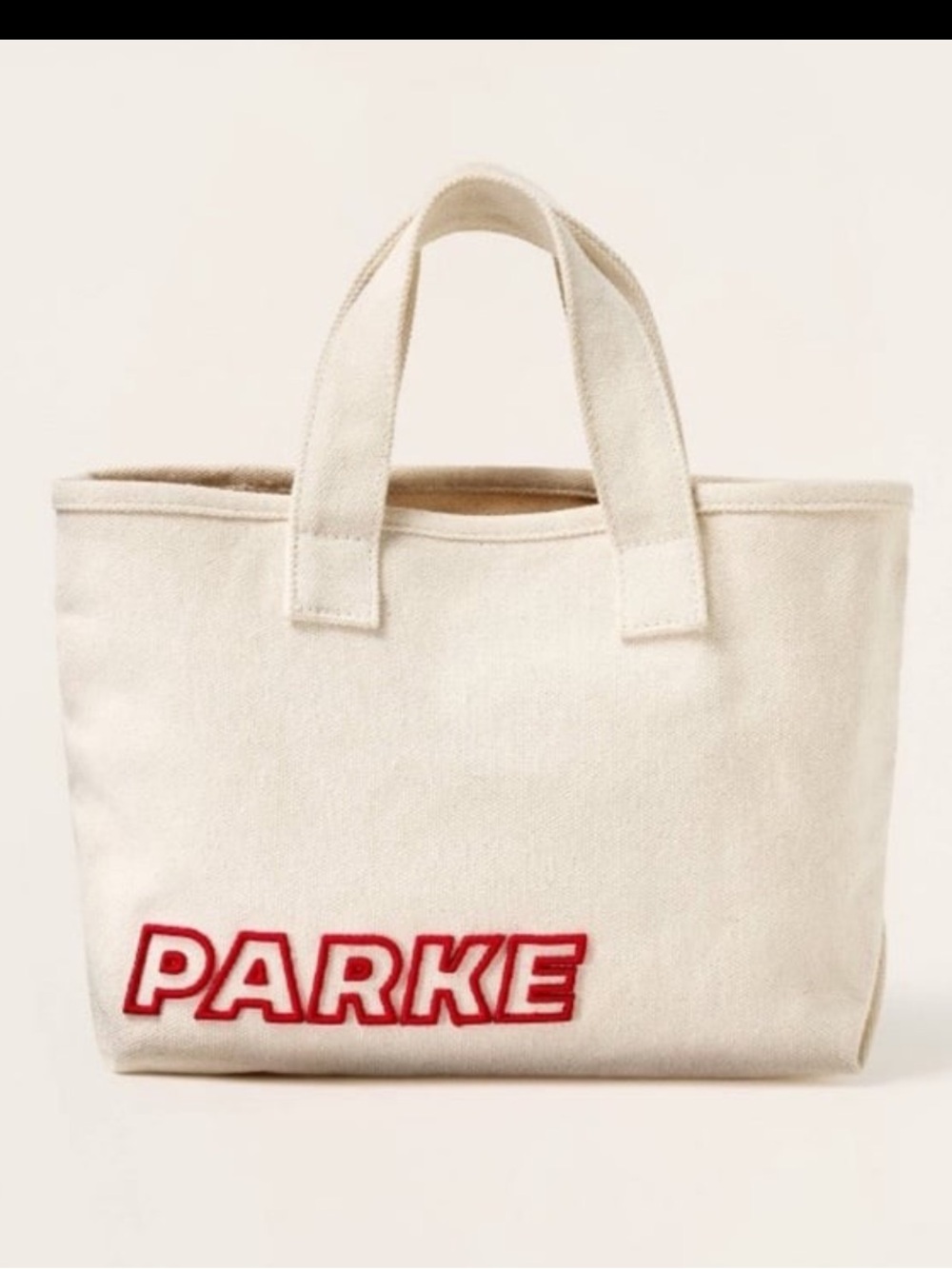 NWT Parke x Target Mini Canvas Tote Bag Natural